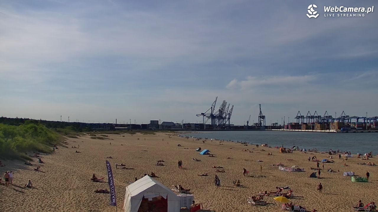 Gdańsk - widok na PLAŻĘ STOGI NOWOŚĆ - 14 sierpień 2026, 16:56