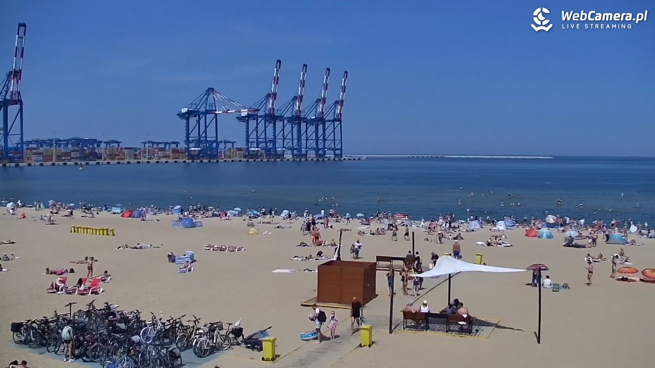 Gdańsk - widok na PLAŻĘ STOGI NOWOŚĆ - 21 czerwiec 2026, 13:34