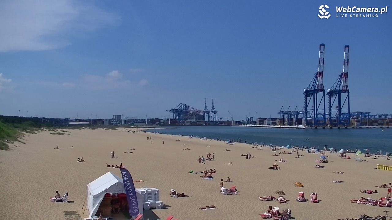 Gdańsk - widok na PLAŻĘ STOGI NOWOŚĆ - 21 czerwiec 2026, 14:22