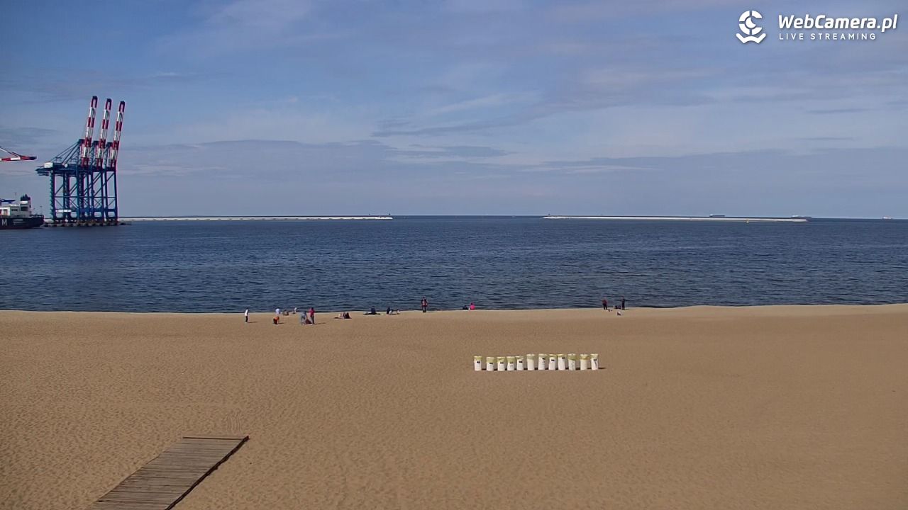 Gdańsk - widok na PLAŻĘ STOGI NOWOŚĆ - 13 maj 2025, 15:35