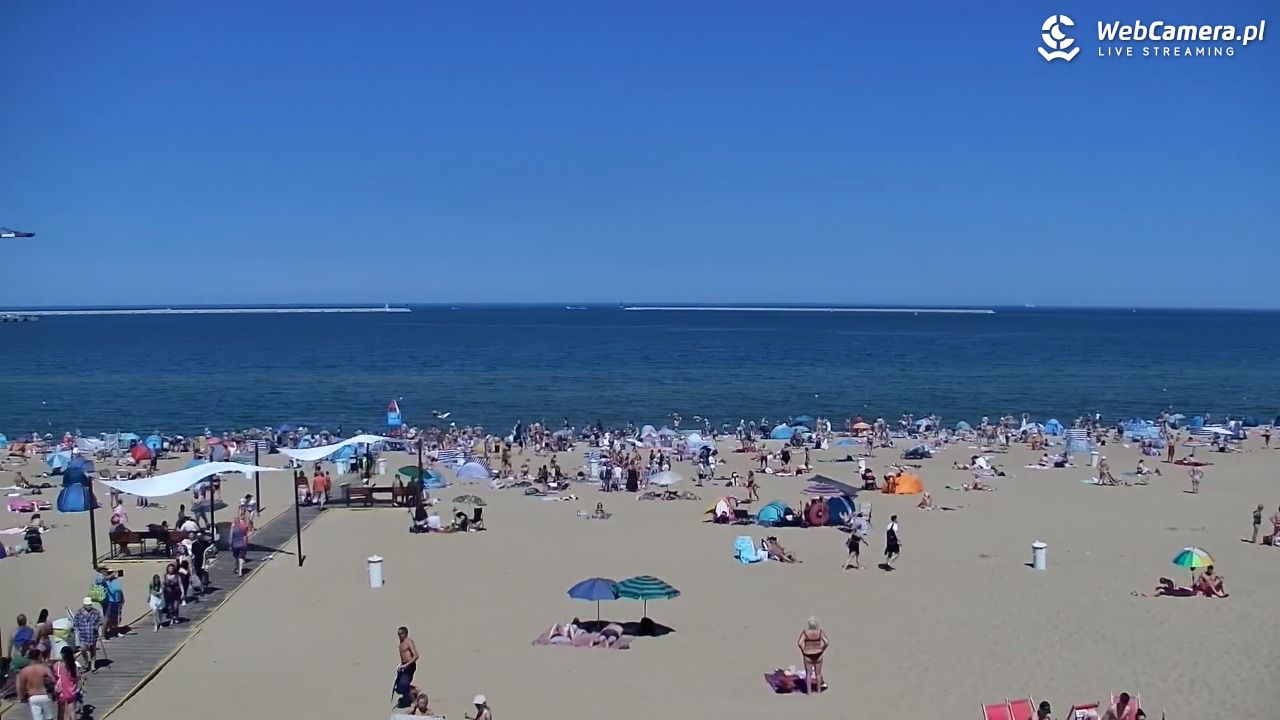 Gdańsk - widok na PLAŻĘ STOGI NOWOŚĆ - 02 lipiec 2025, 13:47