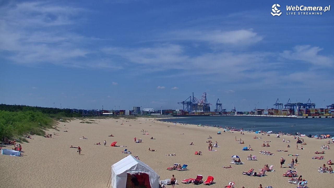 Gdańsk - widok na PLAŻĘ STOGI NOWOŚĆ - 20 czerwiec 2026, 13:24