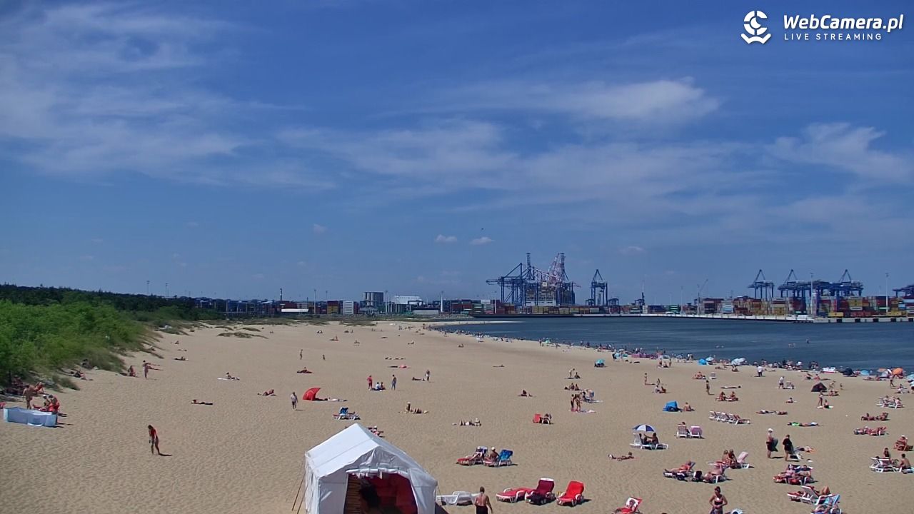 Gdańsk - widok na PLAŻĘ STOGI NOWOŚĆ - 20 czerwiec 2026, 13:24