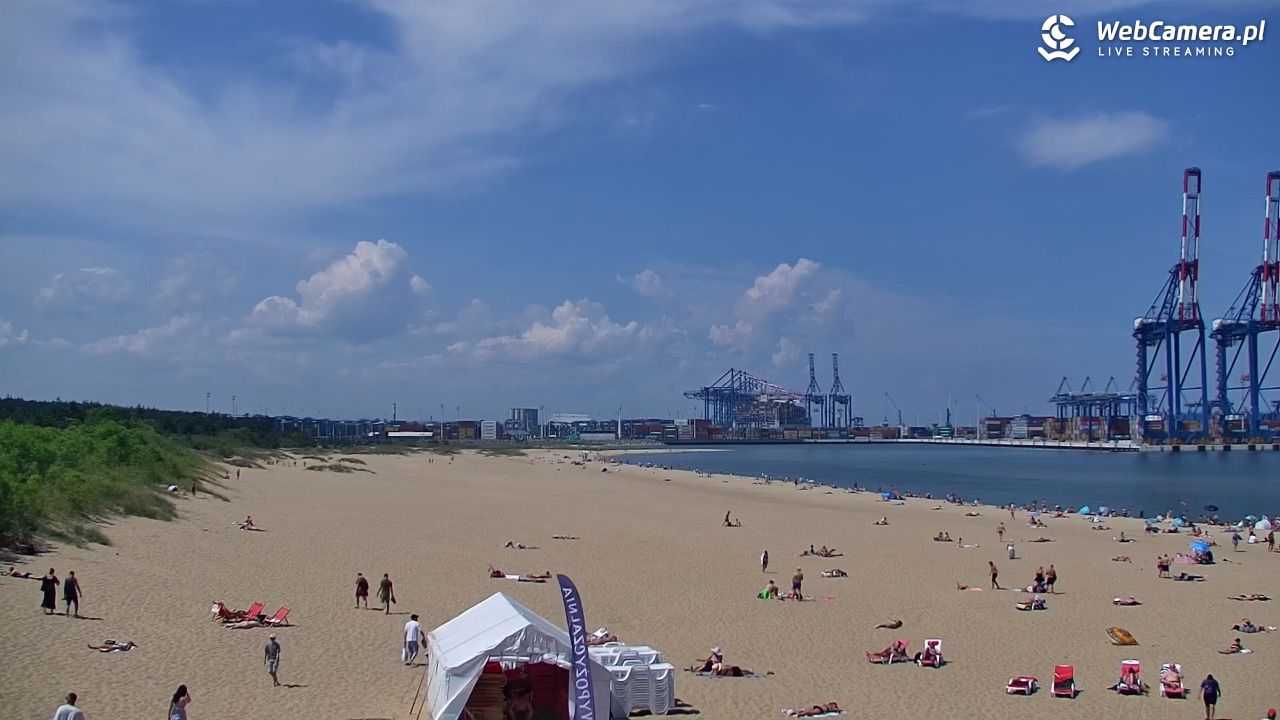 Gdańsk - widok na PLAŻĘ STOGI NOWOŚĆ - 21 czerwiec 2026, 13:26