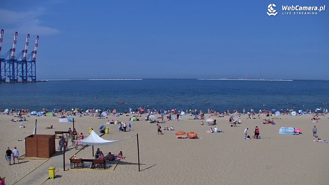 Gdańsk - widok na PLAŻĘ STOGI NOWOŚĆ - 21 czerwiec 2026, 15:20