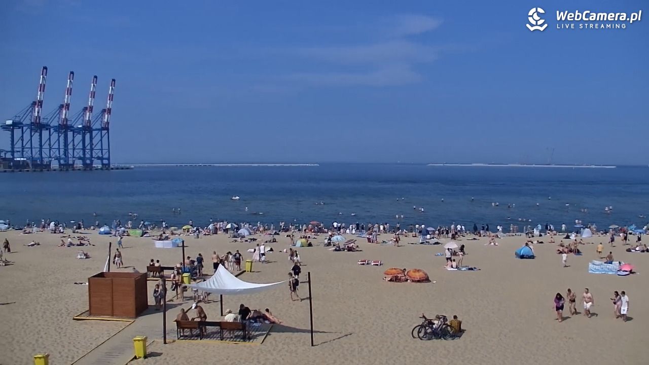 Gdańsk - widok na PLAŻĘ STOGI NOWOŚĆ - 21 czerwiec 2026, 15:38