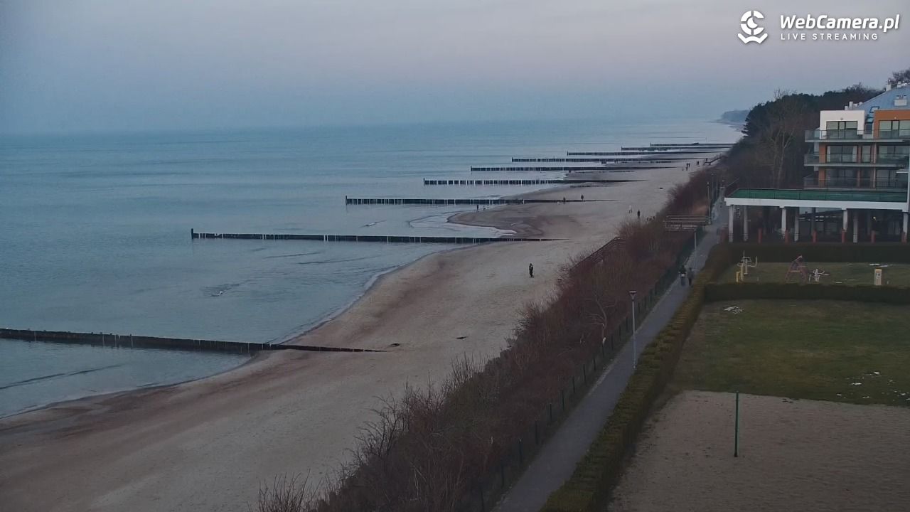 USTRONIE MORSKIE - widok na plażę - 16 styczeń 2026, 15:55