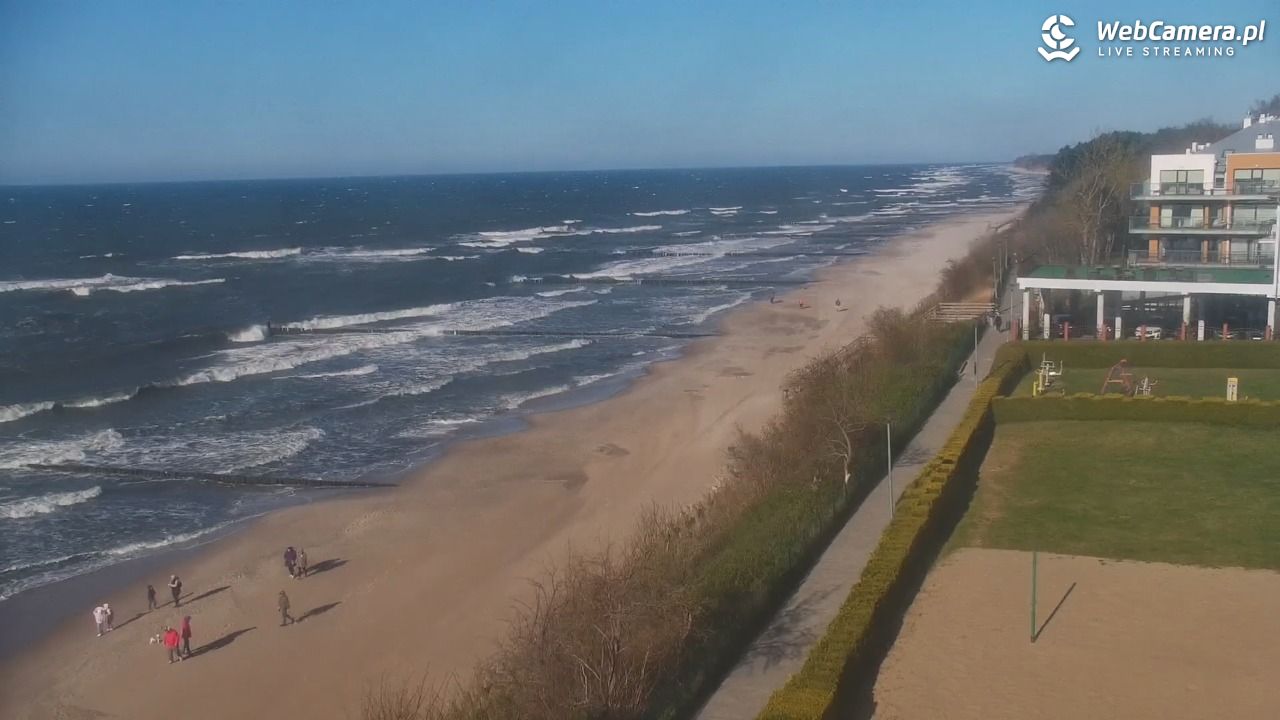 USTRONIE MORSKIE - widok na plażę - 20 kwiecień 2026, 17:20