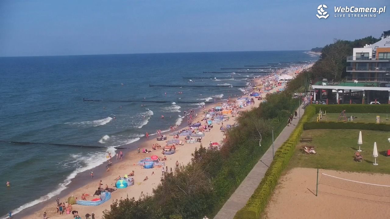 USTRONIE MORSKIE - widok na plażę - 31 lipiec 2026, 14:54