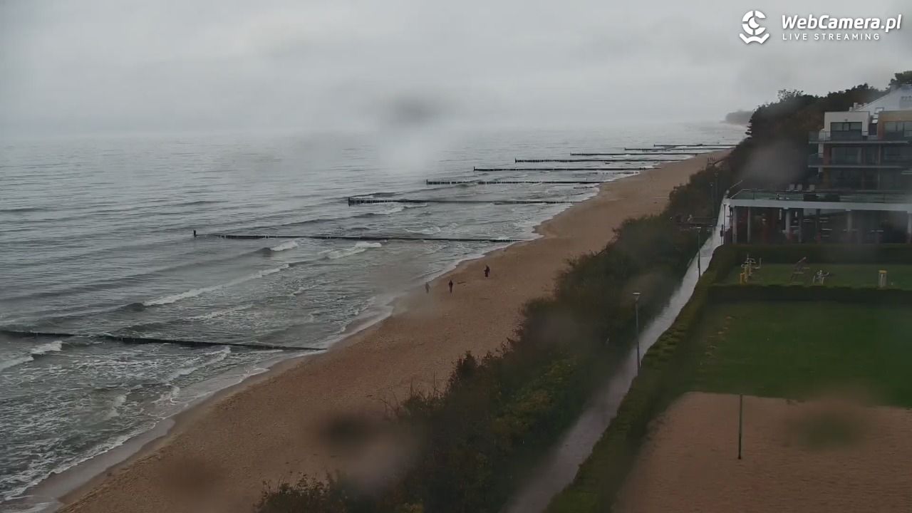 USTRONIE MORSKIE - widok na plażę - 14 październik 2025, 13:23