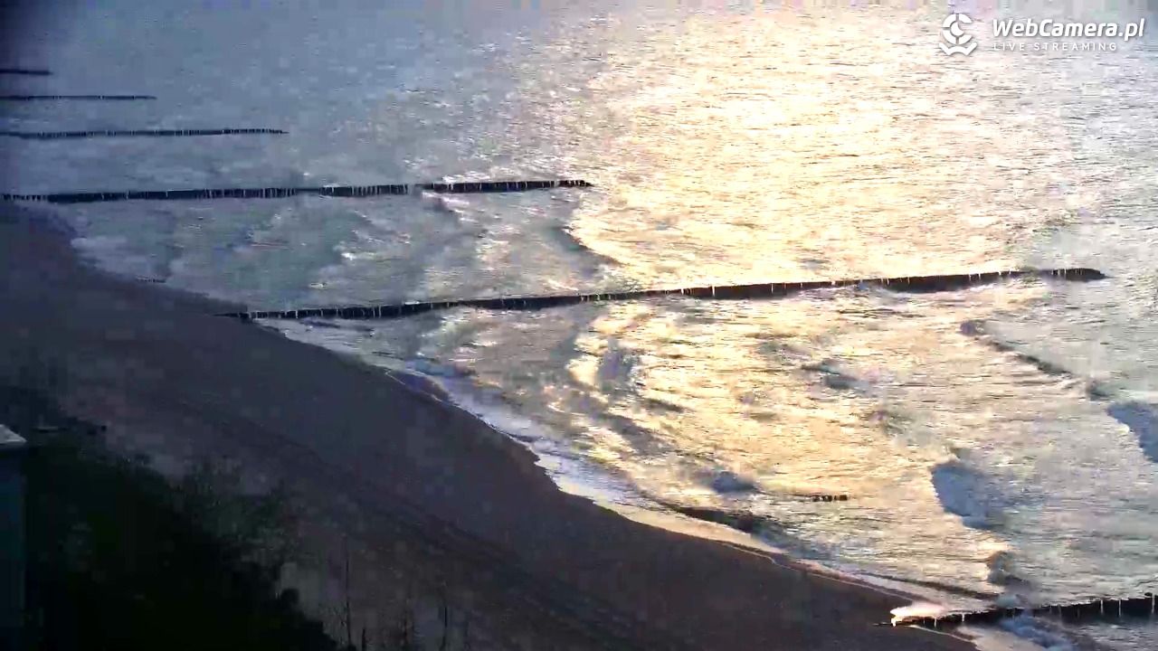 USTRONIE MORSKIE - widok na plażę - 19 kwiecień 2026, 18:40