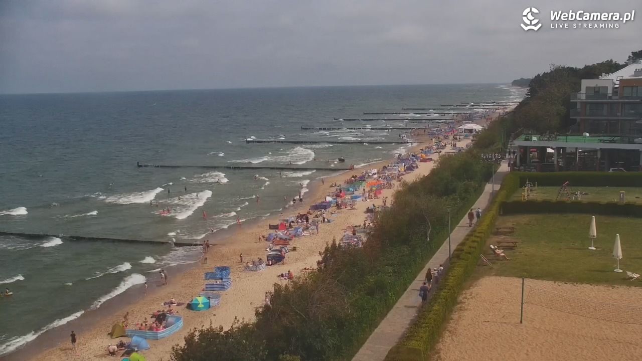 USTRONIE MORSKIE - widok na plażę - 31 lipiec 2026, 11:57