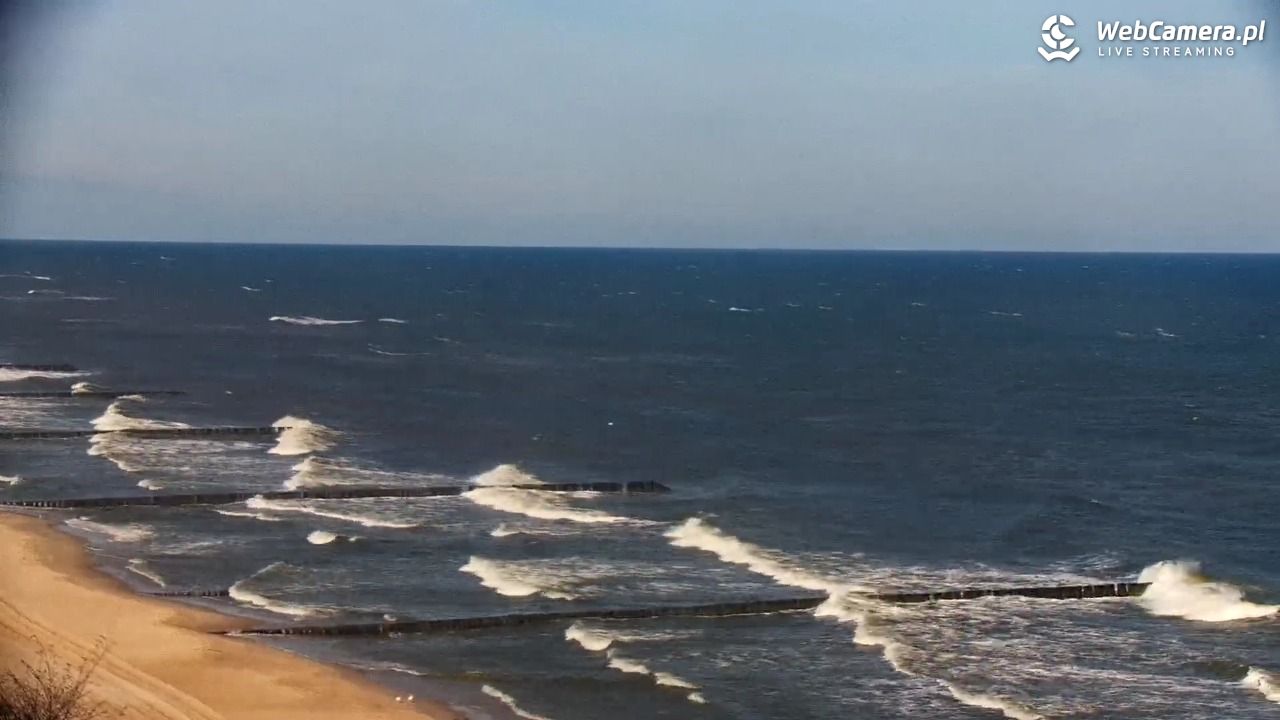 USTRONIE MORSKIE - widok na plażę - 20 kwiecień 2026, 09:03