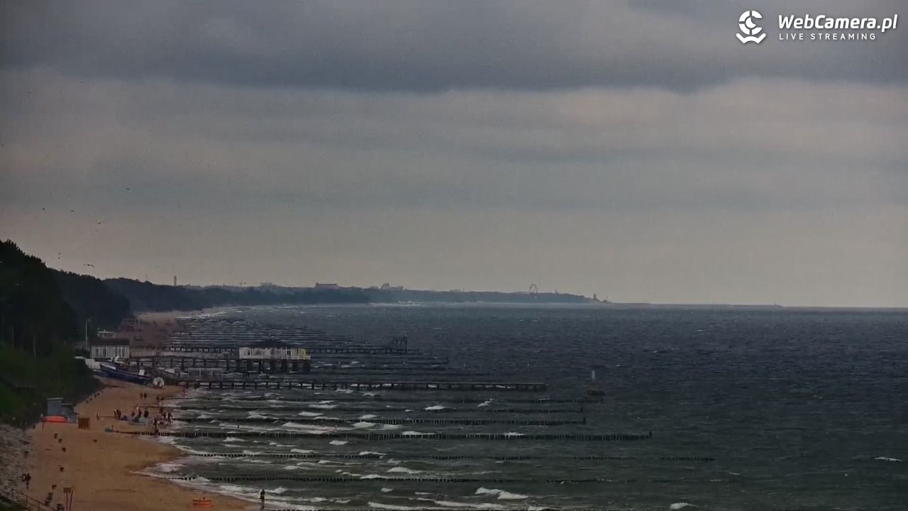 USTRONIE MORSKIE - widok na plażę - 10 sierpień 2025, 09:06