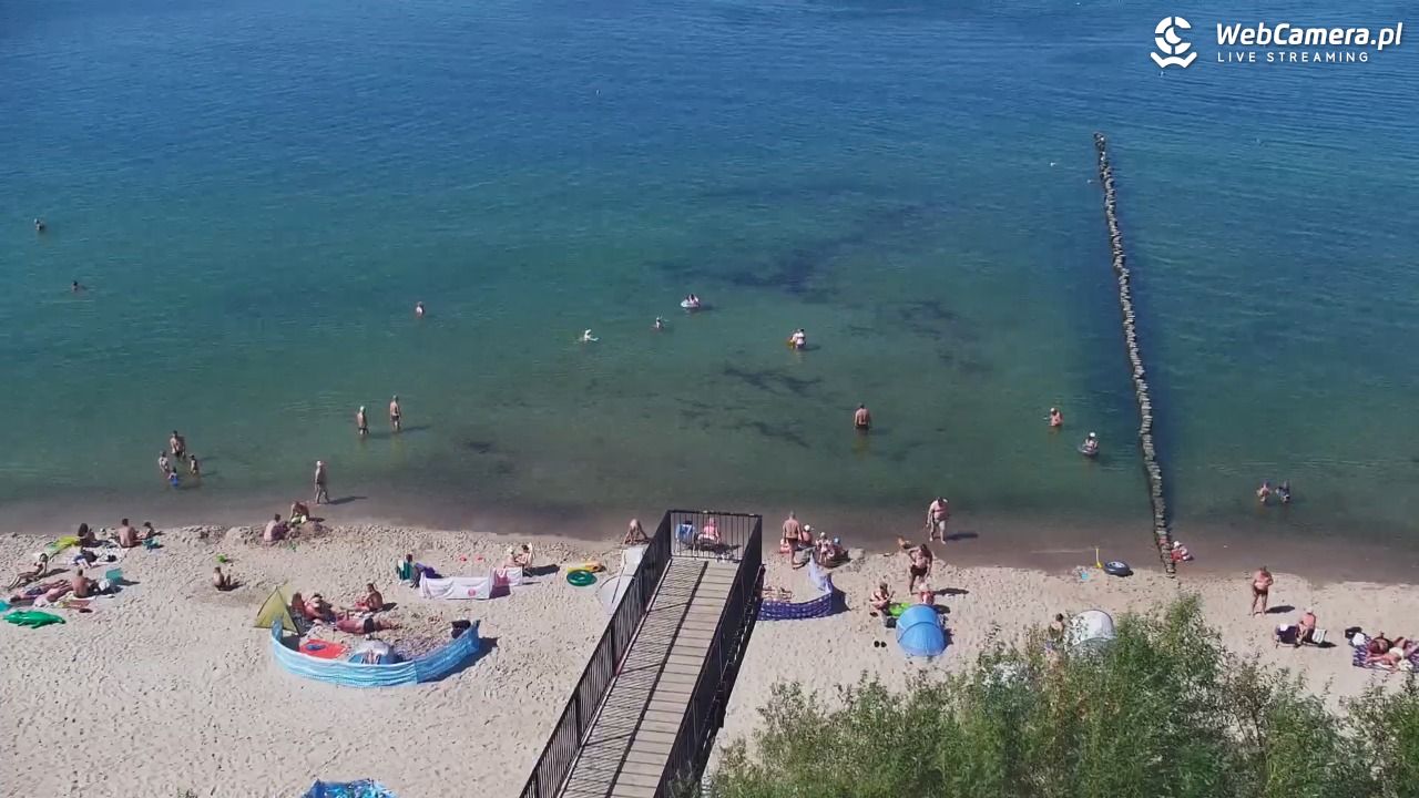 USTRONIE MORSKIE - widok na plażę - 30 lipiec 2026, 14:48