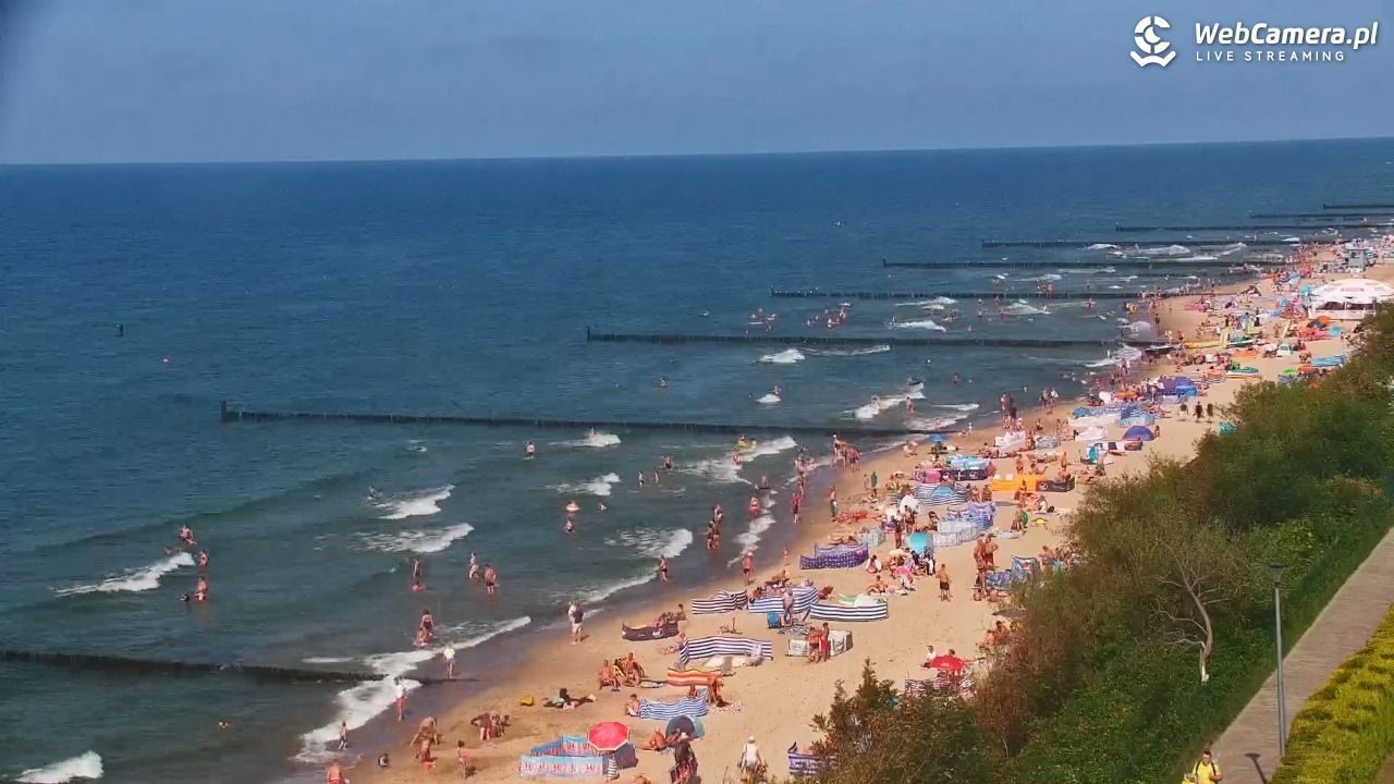 USTRONIE MORSKIE - widok na plażę - 31 lipiec 2026, 15:35