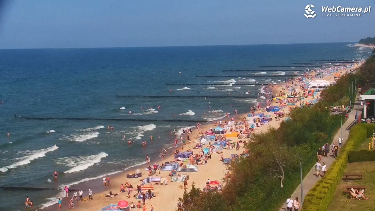 USTRONIE MORSKIE - widok na plażę - 31 lipiec 2026, 14:56