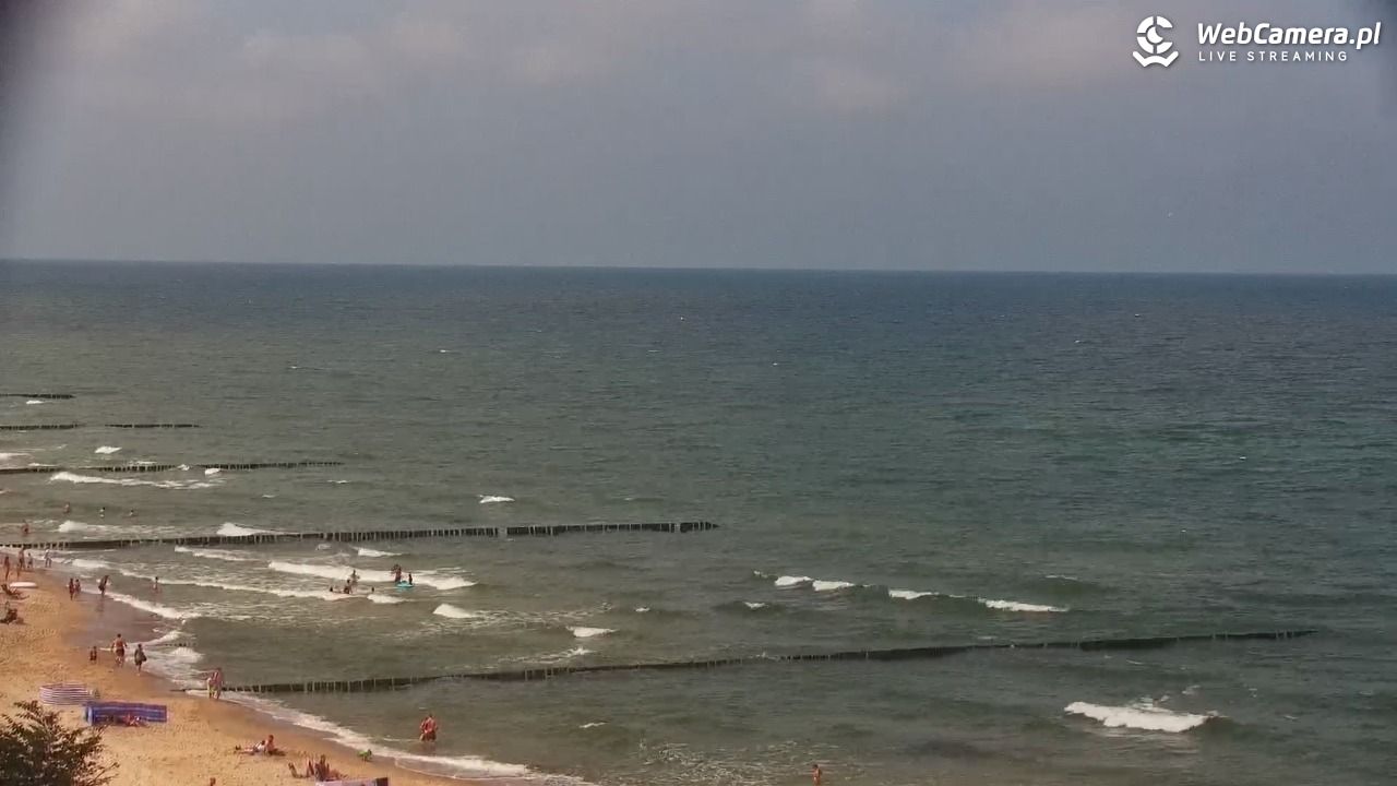 USTRONIE MORSKIE - widok na plażę - 31 lipiec 2026, 12:35
