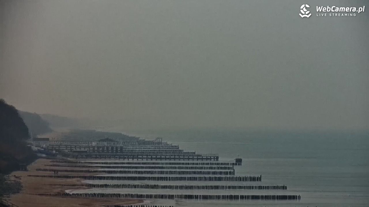 USTRONIE MORSKIE - widok na plażę - 16 styczeń 2026, 11:01