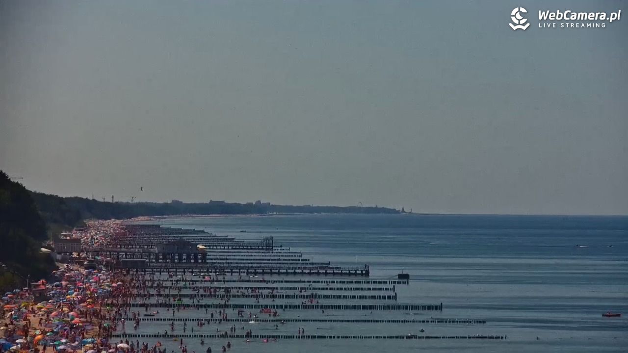 USTRONIE MORSKIE - widok na plażę - 30 lipiec 2026, 13:46