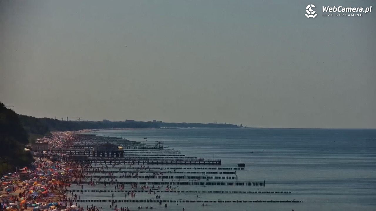 USTRONIE MORSKIE - widok na plażę - 30 lipiec 2026, 14:14