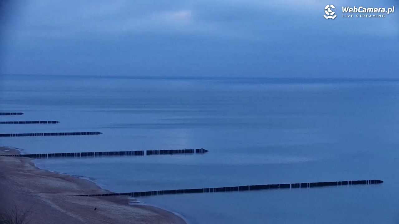 USTRONIE MORSKIE - widok na plażę - 30 listopad 2025, 08:16