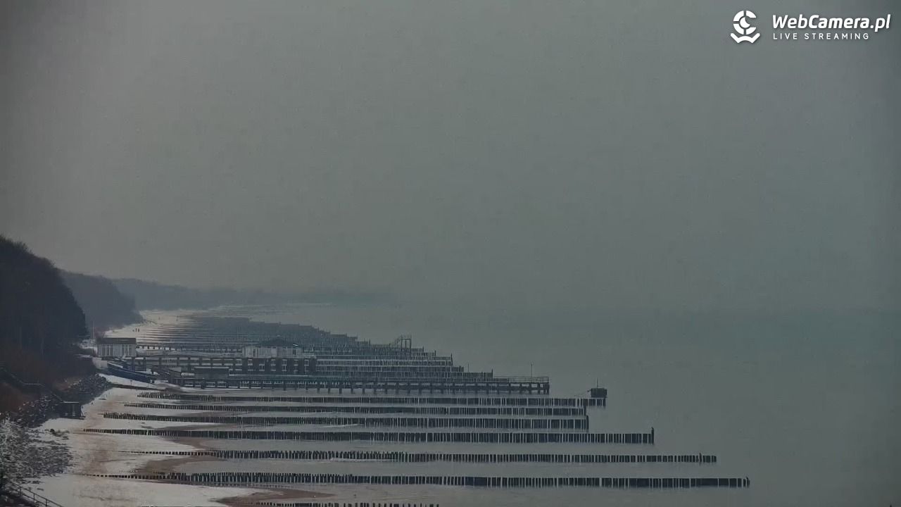 USTRONIE MORSKIE - widok na plażę - 13 styczeń 2026, 14:14