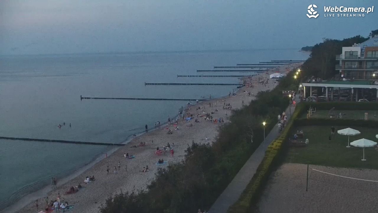 USTRONIE MORSKIE - widok na plażę - 30 lipiec 2026, 21:19