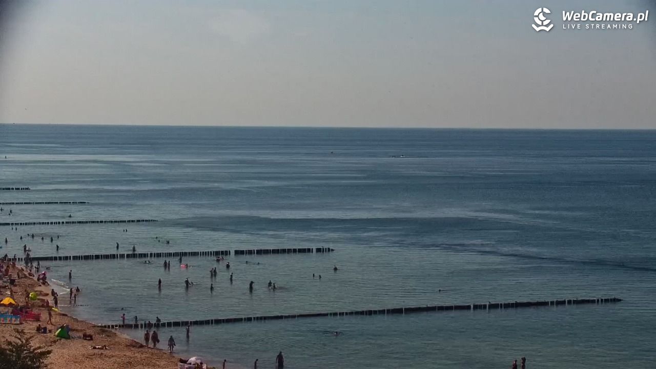 USTRONIE MORSKIE - widok na plażę - 30 lipiec 2026, 15:52
