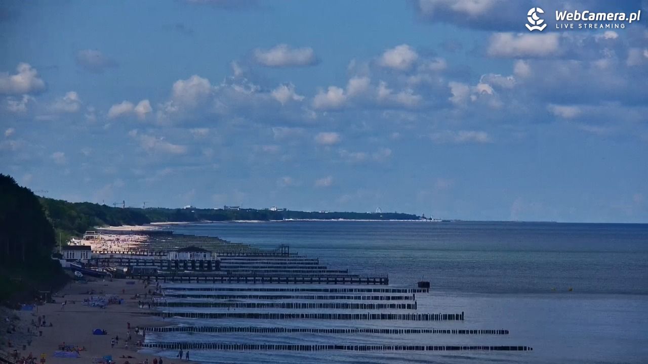 USTRONIE MORSKIE - widok na plażę - 12 czerwiec 2026, 10:32