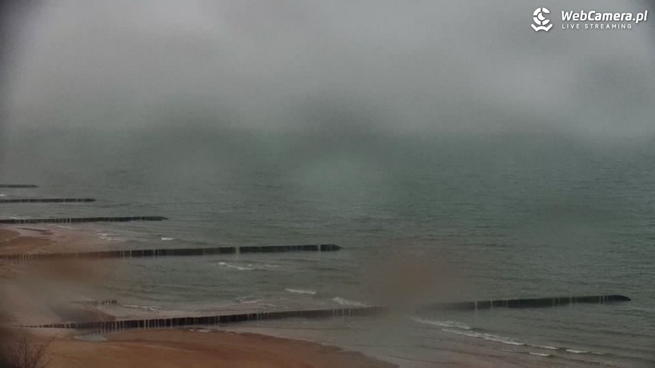 USTRONIE MORSKIE - widok na plażę - 14 styczeń 2026, 15:25
