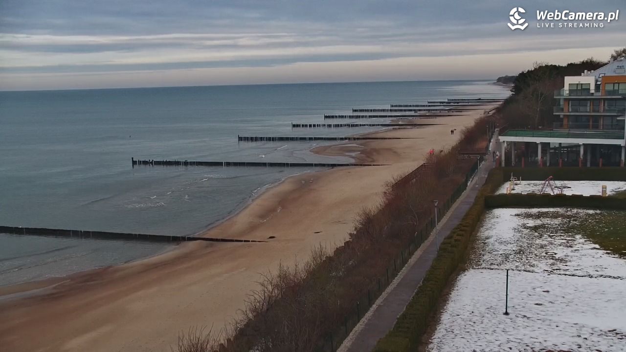 USTRONIE MORSKIE - widok na plażę - 15 styczeń 2026, 14:13