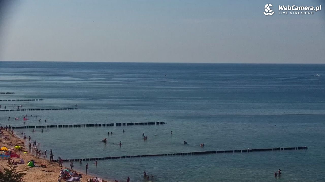 USTRONIE MORSKIE - widok na plażę - 30 lipiec 2026, 14:57