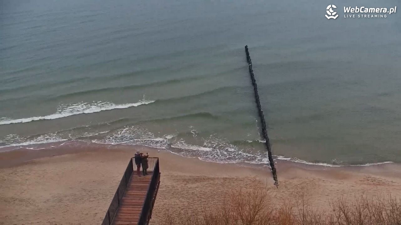 USTRONIE MORSKIE - widok na plażę - 29 listopad 2025, 10:03