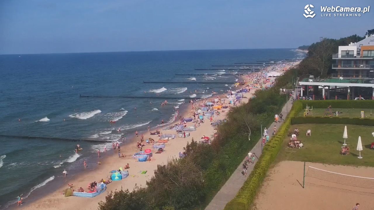 USTRONIE MORSKIE - widok na plażę - 31 lipiec 2026, 15:16