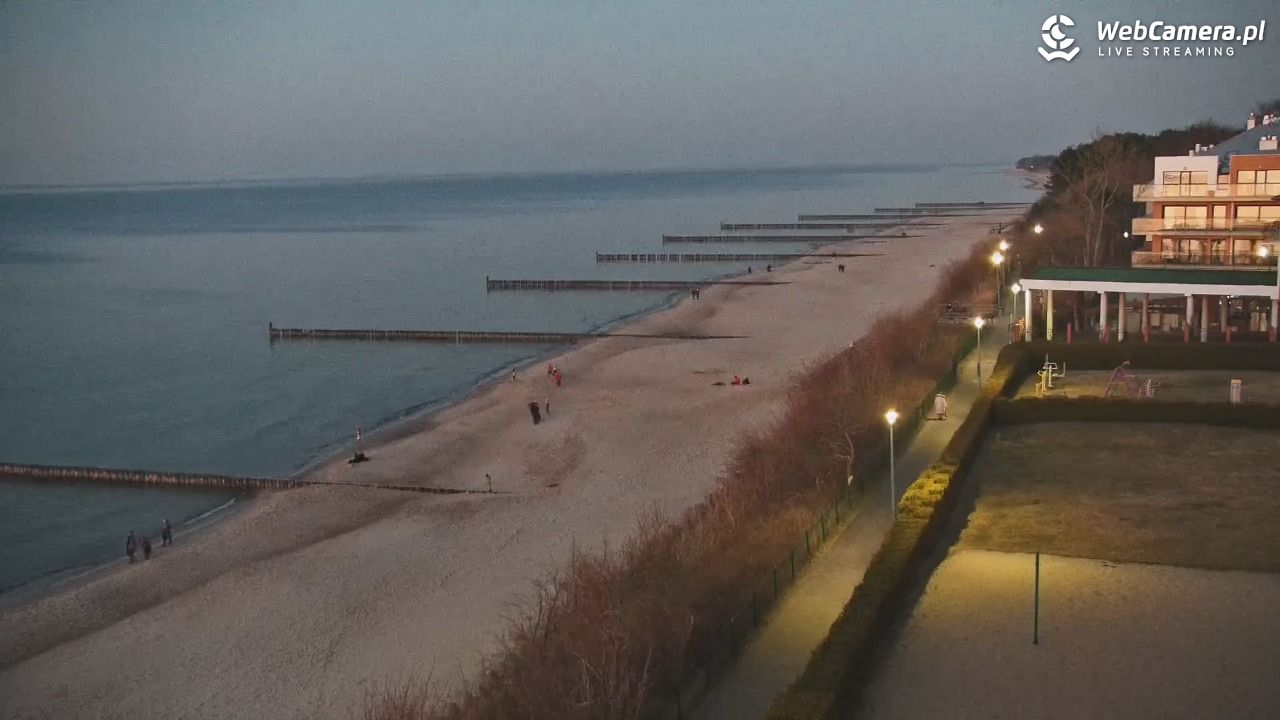 USTRONIE MORSKIE - widok na plażę - 27 luty 2026, 17:59