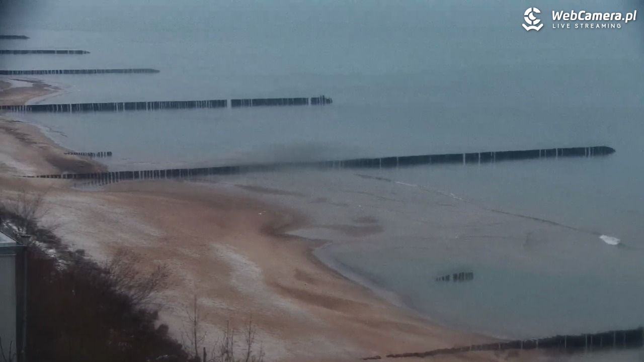 USTRONIE MORSKIE - widok na plażę - 14 styczeń 2026, 08:57