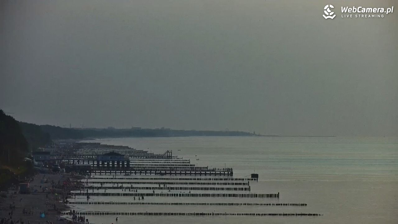 USTRONIE MORSKIE - widok na plażę - 30 lipiec 2026, 19:52