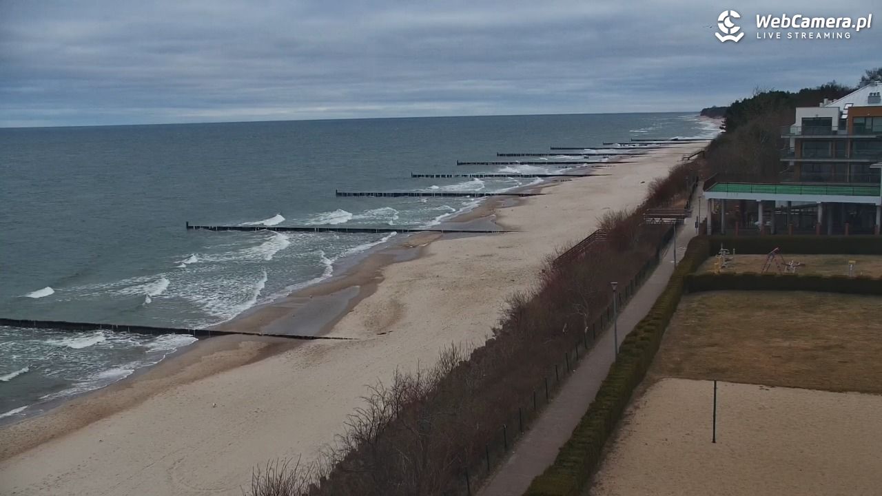 USTRONIE MORSKIE - widok na plażę - 01 marzec 2026, 08:40