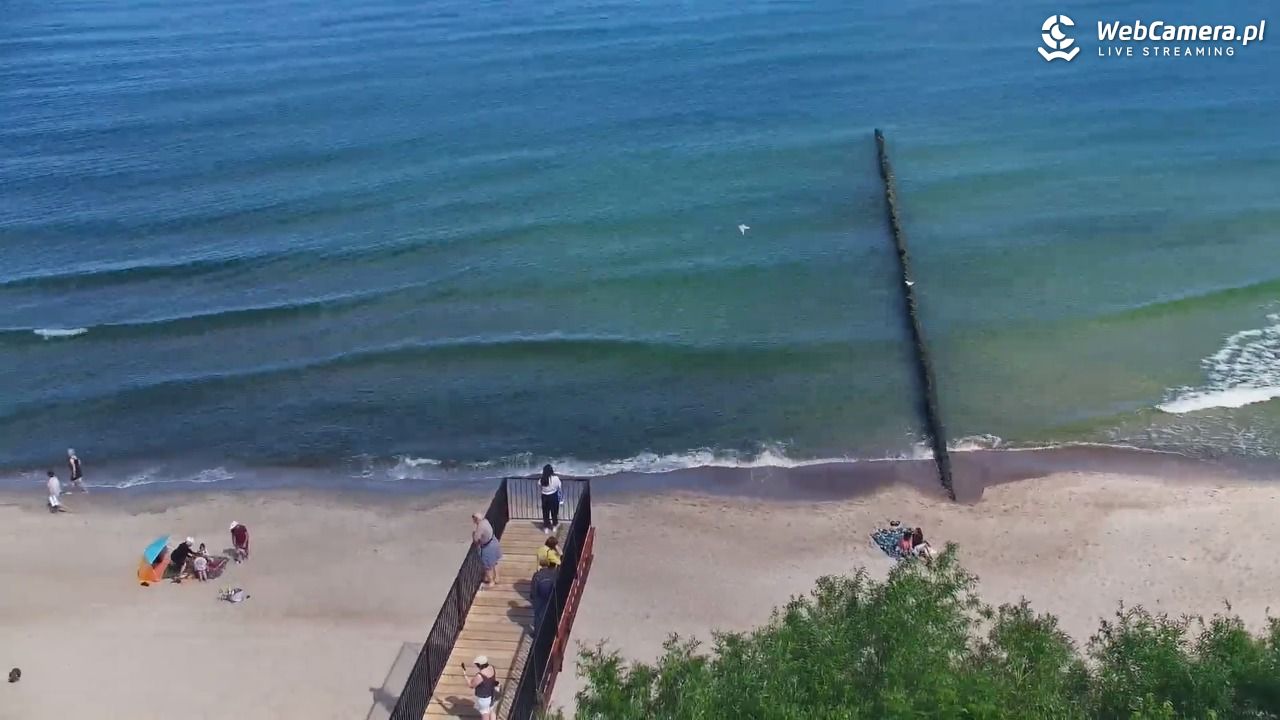 USTRONIE MORSKIE - widok na plażę - 12 czerwiec 2026, 10:33