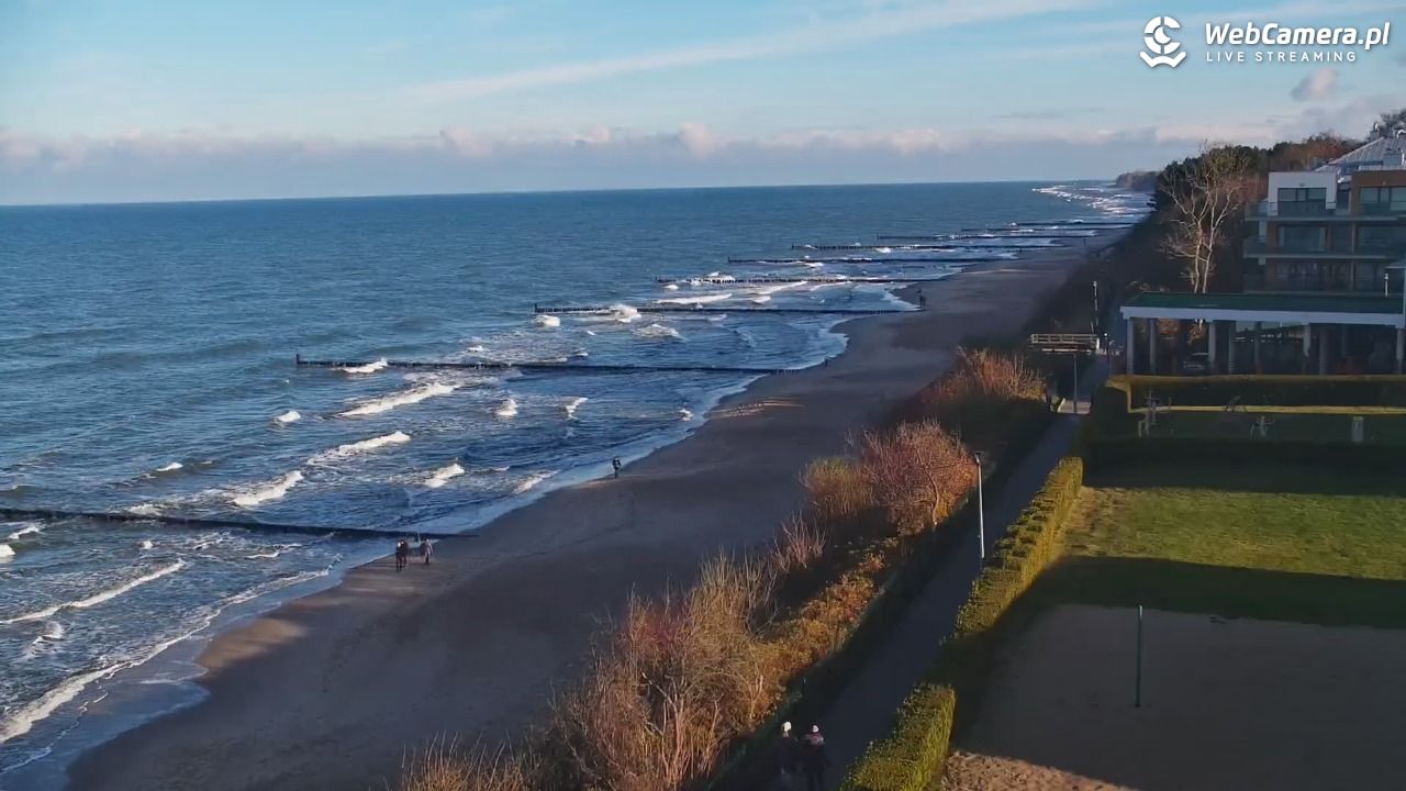 USTRONIE MORSKIE - widok na plażę - 27 listopad 2025, 11:05