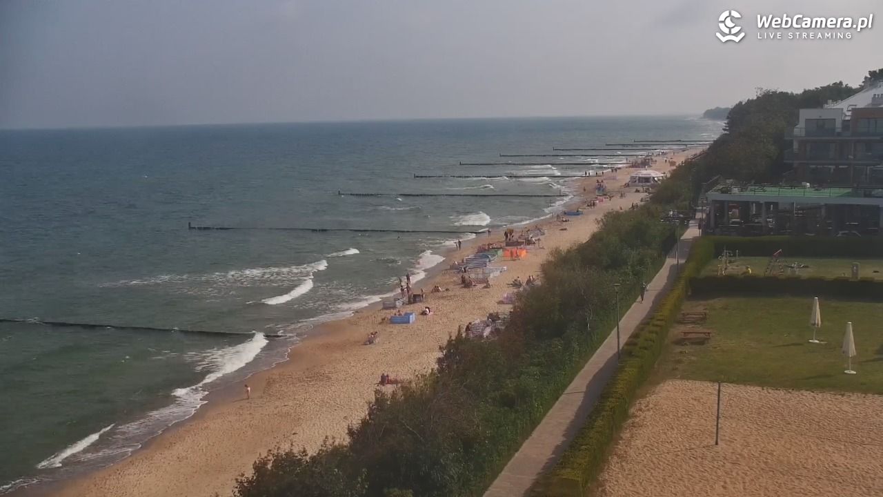USTRONIE MORSKIE - widok na plażę - 31 lipiec 2026, 10:16