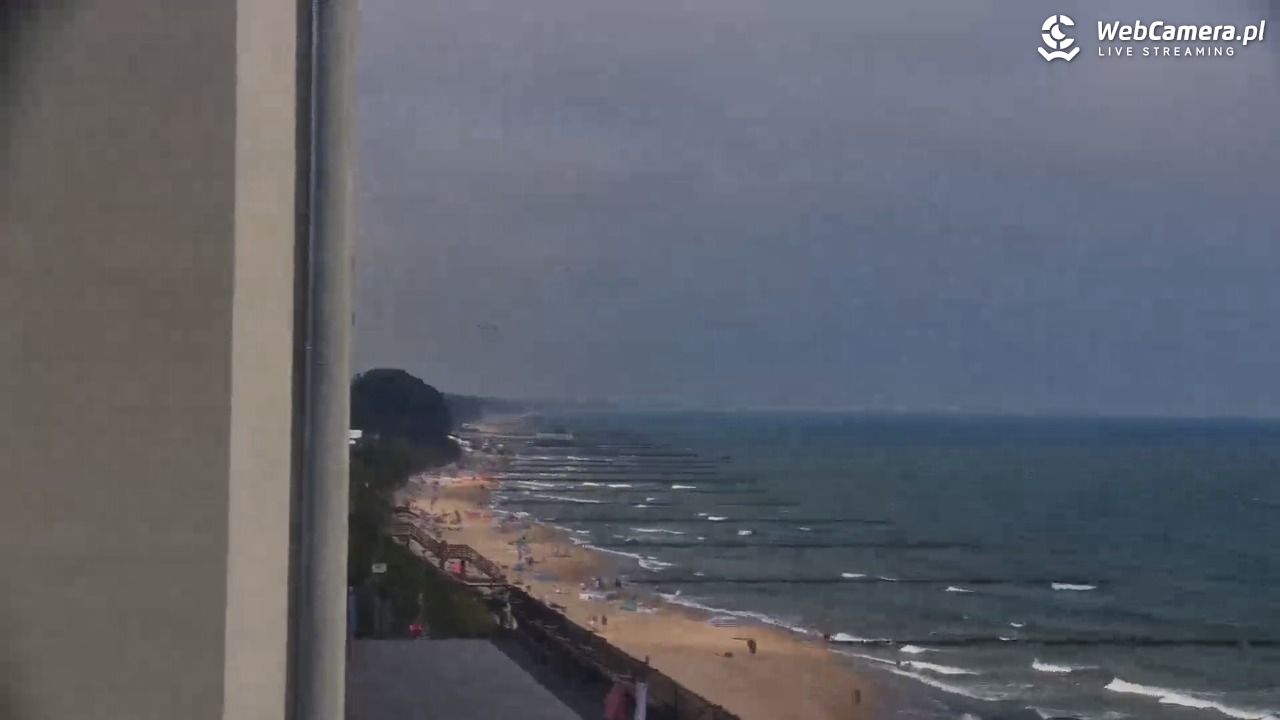 USTRONIE MORSKIE - widok na plażę - 31 lipiec 2026, 10:10