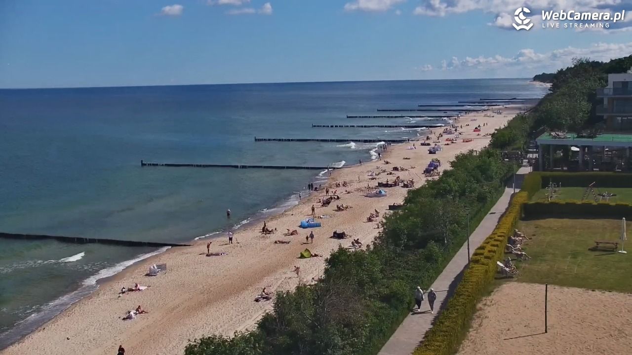USTRONIE MORSKIE - widok na plażę - 12 czerwiec 2026, 10:14