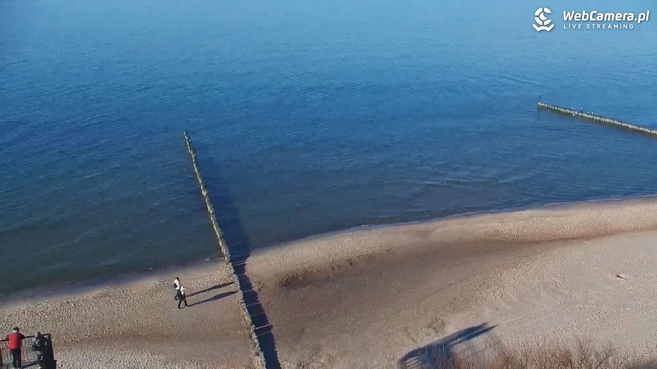 USTRONIE MORSKIE - widok na plażę - 03 marzec 2026, 15:22