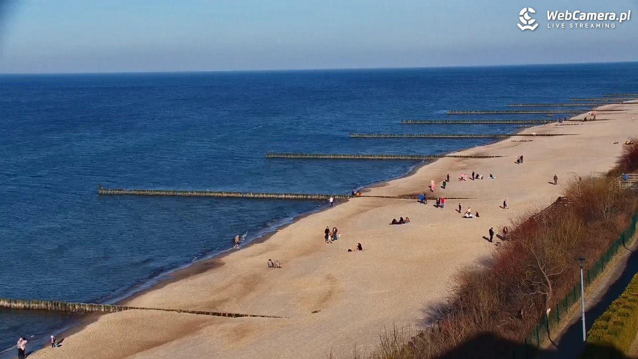 USTRONIE MORSKIE - widok na plażę - 27 luty 2026, 15:01