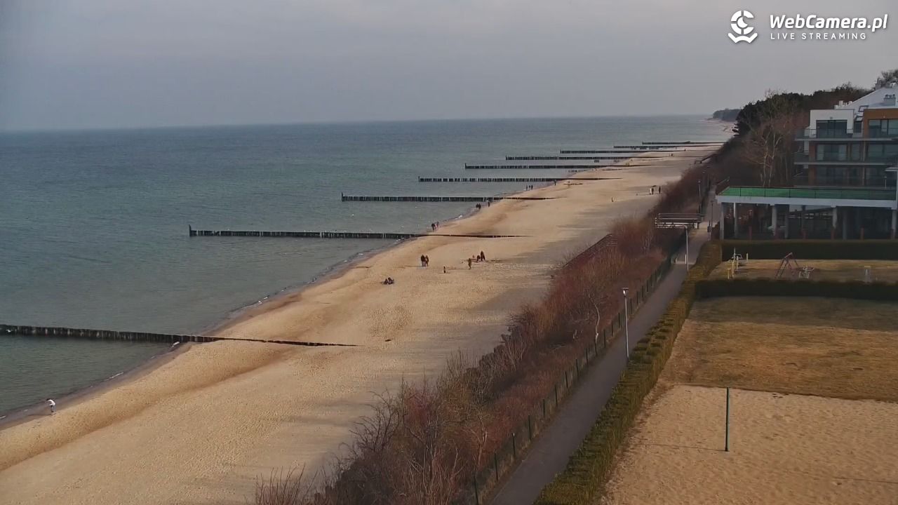 USTRONIE MORSKIE - widok na plażę - 27 luty 2026, 11:04