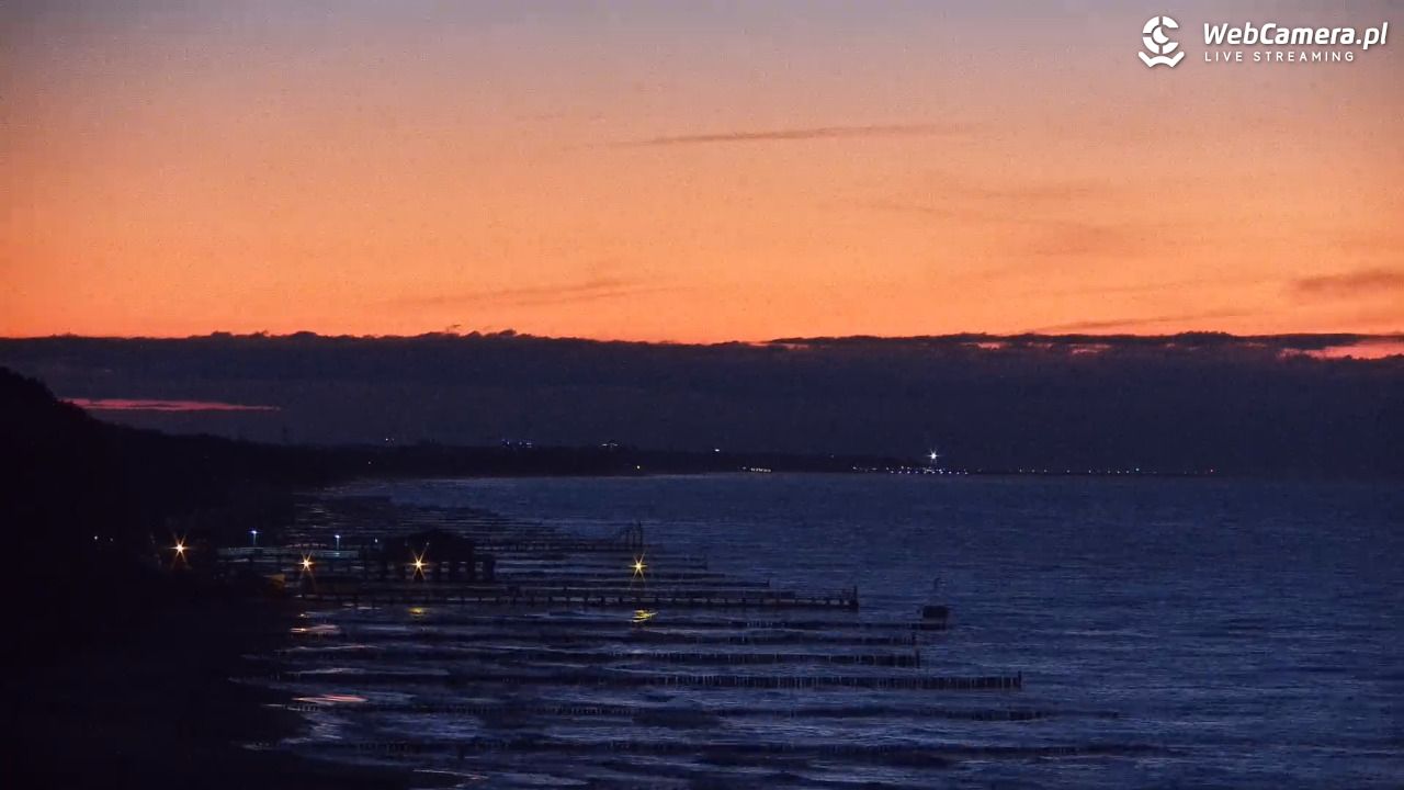 USTRONIE MORSKIE - widok na plażę - 15 październik 2025, 18:42