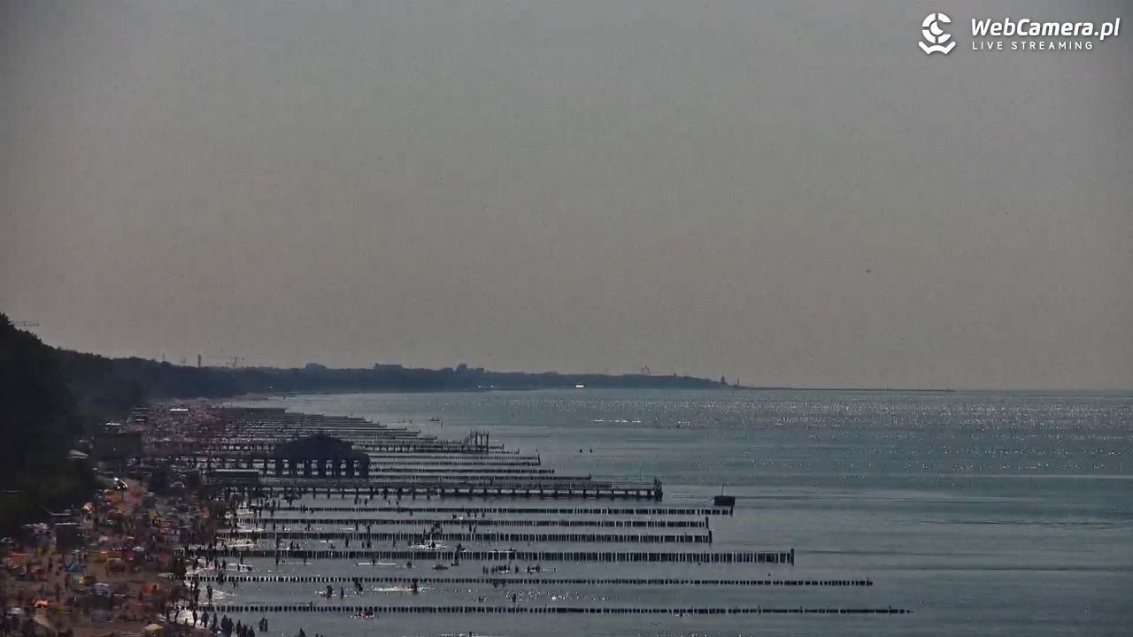 USTRONIE MORSKIE - widok na plażę - 30 lipiec 2026, 16:35