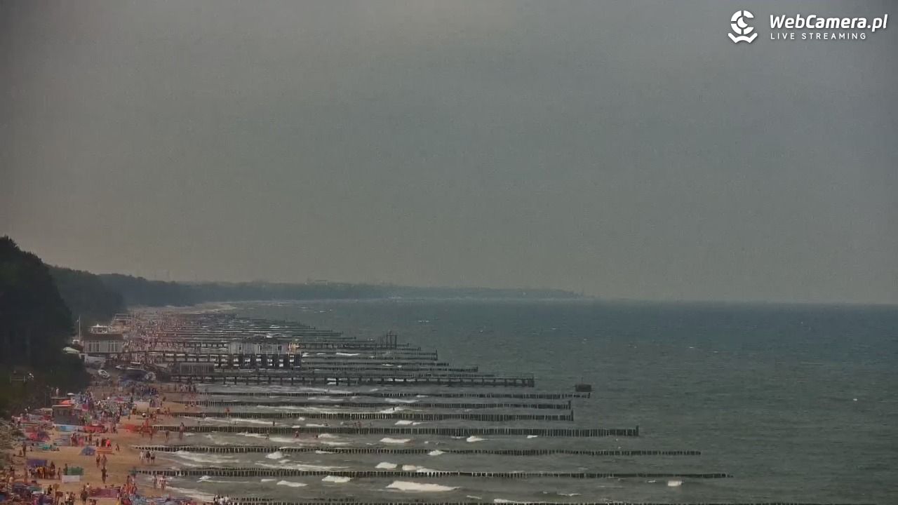 USTRONIE MORSKIE - widok na plażę - 31 lipiec 2026, 11:42